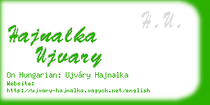 hajnalka ujvary business card