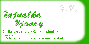 hajnalka ujvary business card